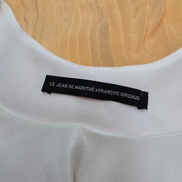 Le Jean De Marithe + Francois Girbaud Womens  Silk Dress Size Medium - Picture 7 of 8